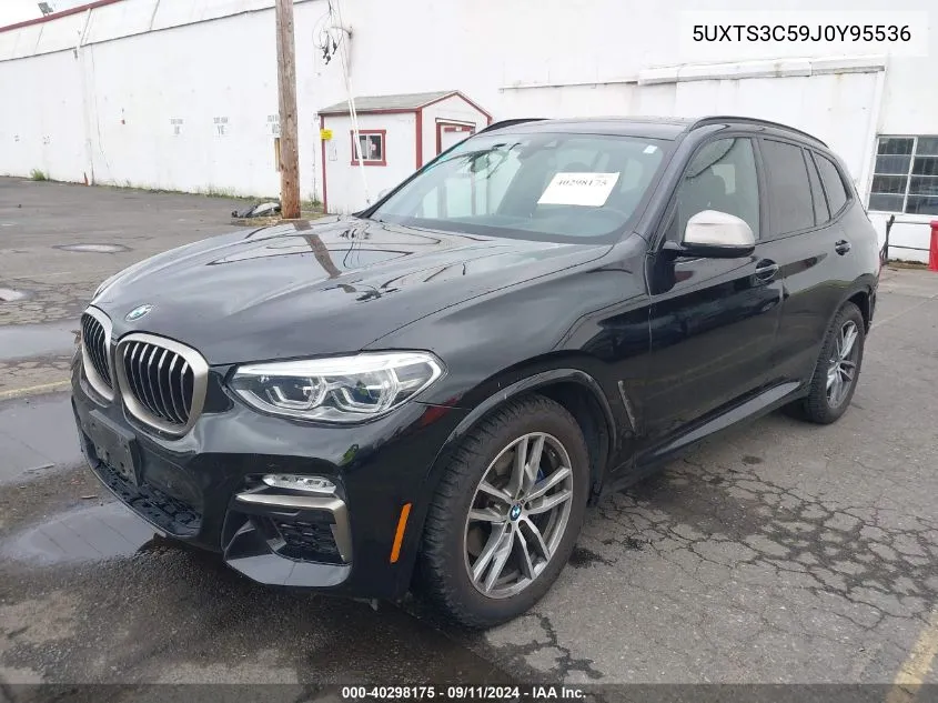 2018 BMW X3 M40I VIN: 5UXTS3C59J0Y95536 Lot: 40298175