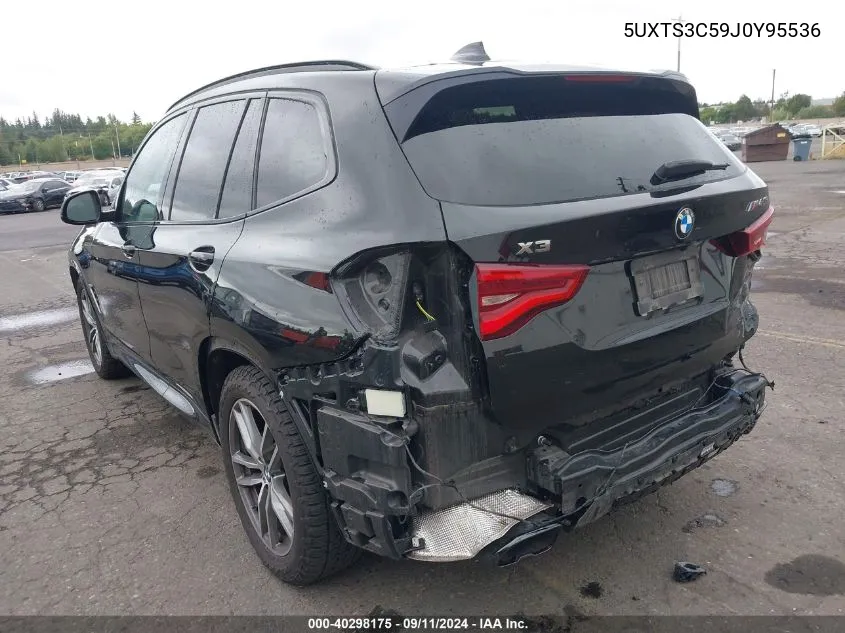 2018 BMW X3 M40I VIN: 5UXTS3C59J0Y95536 Lot: 40298175