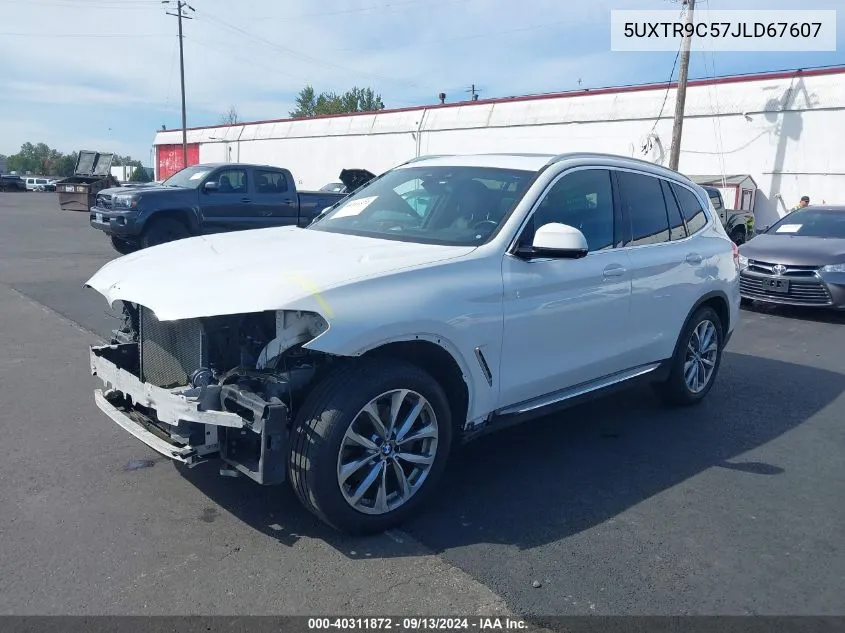 2018 BMW X3 xDrive30I VIN: 5UXTR9C57JLD67607 Lot: 40311872