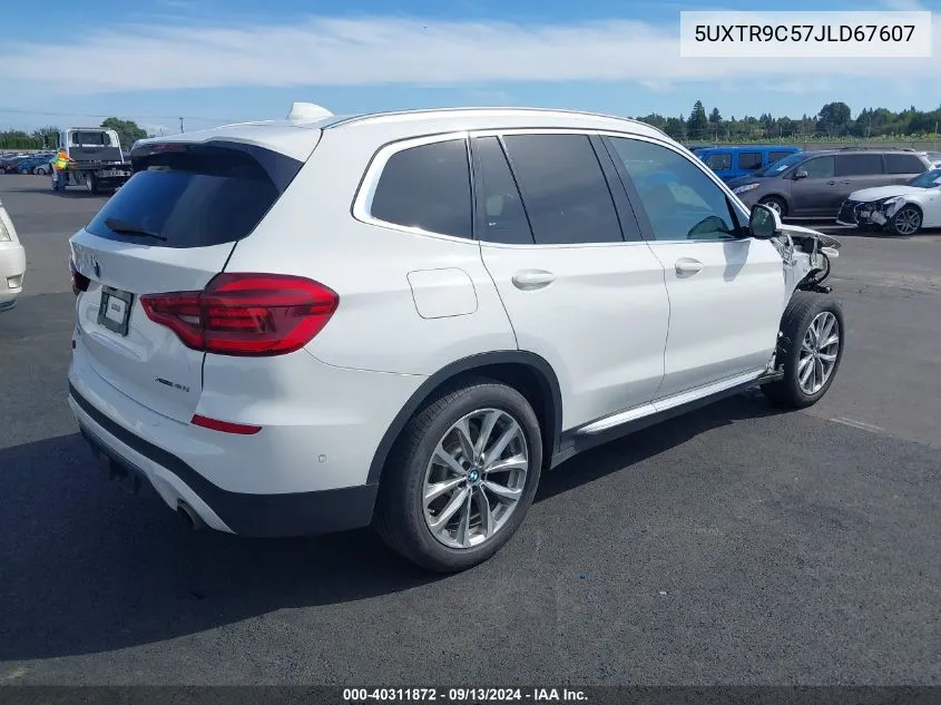 2018 BMW X3 xDrive30I VIN: 5UXTR9C57JLD67607 Lot: 40311872