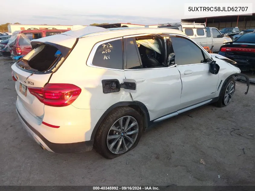 5UXTR9C58JLD62707 2018 BMW X3 xDrivem40I