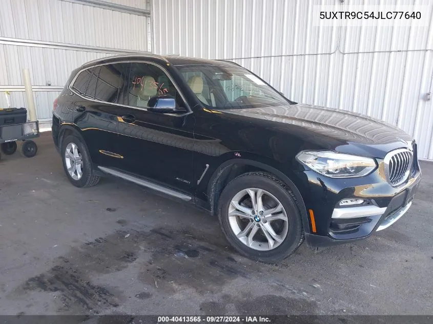 2018 BMW X3 xDrive30I VIN: 5UXTR9C54JLC77640 Lot: 40413565