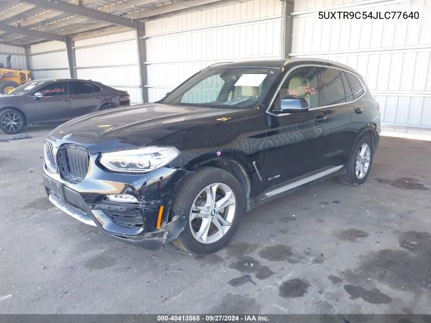 2018 BMW X3 xDrive30I VIN: 5UXTR9C54JLC77640 Lot: 40413565