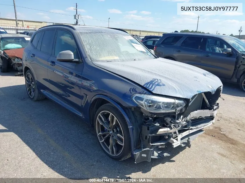 5UXTS3C58J0Y97777 2018 BMW X3 M40I