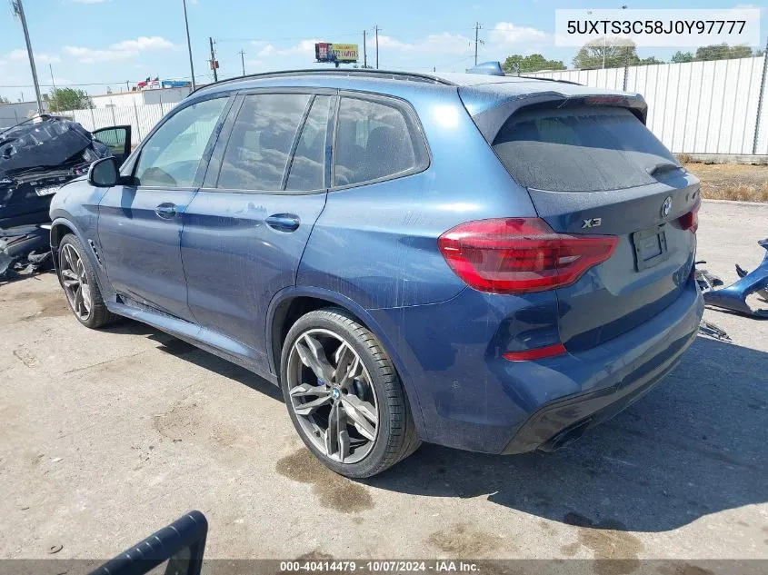 5UXTS3C58J0Y97777 2018 BMW X3 M40I