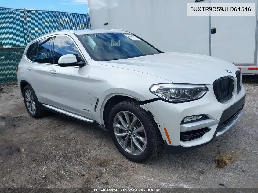 2018 BMW X3 xDrive30I VIN: 5UXTR9C59JLD64546 Lot: 40444248