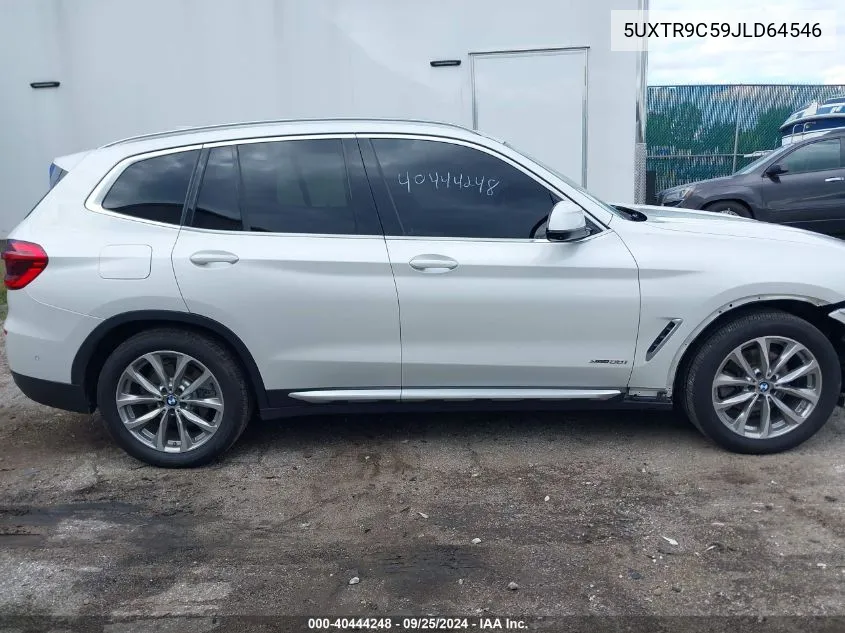 2018 BMW X3 xDrive30I VIN: 5UXTR9C59JLD64546 Lot: 40444248