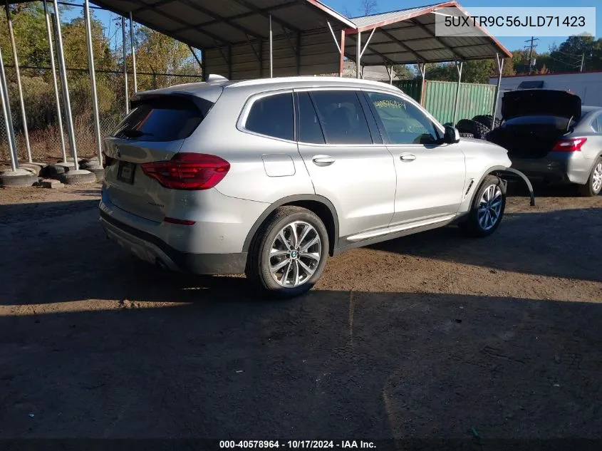 2018 BMW X3 xDrive30I VIN: 5UXTR9C56JLD71423 Lot: 40578964