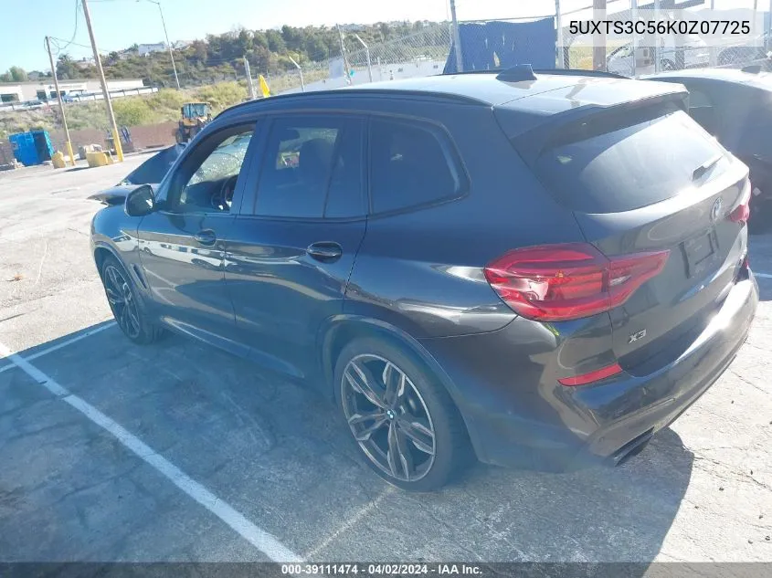 5UXTS3C56K0Z07725 2019 BMW X3 M40I