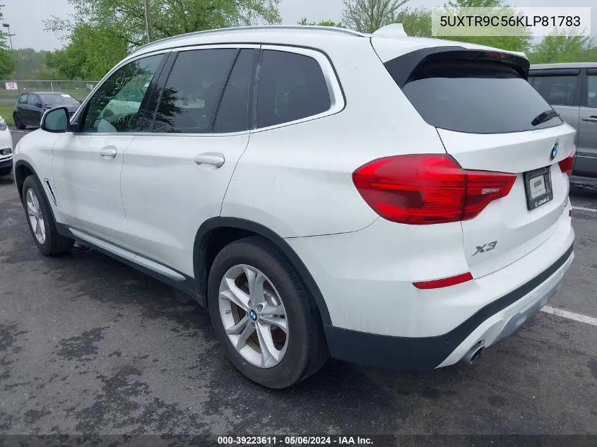 2019 BMW X3 xDrive30I VIN: 5UXTR9C56KLP81783 Lot: 39223611