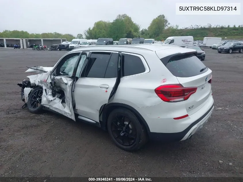 5UXTR9C58KLD97314 2019 BMW X3 xDrive30I