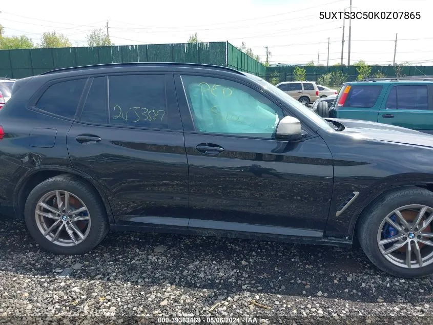 2019 BMW X3 M40I VIN: 5UXTS3C50K0Z07865 Lot: 39363469