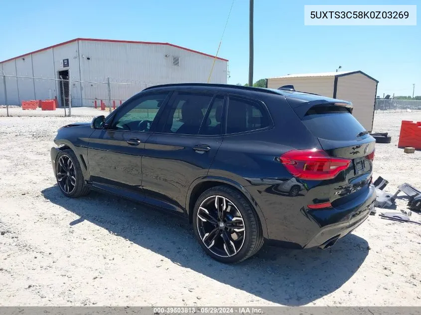 5UXTS3C58K0Z03269 2019 BMW X3 M40I