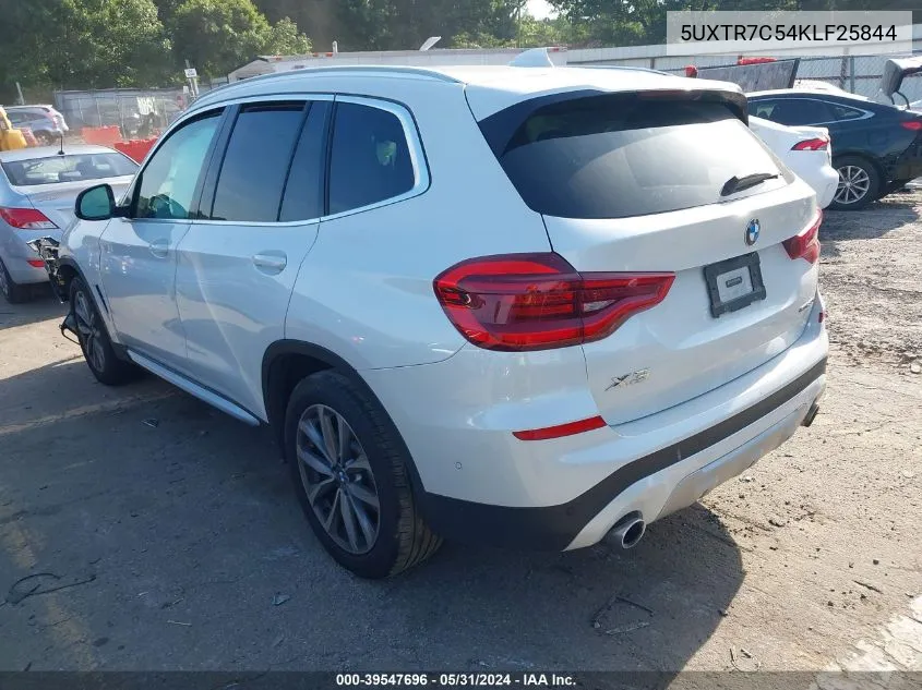 5UXTR7C54KLF25844 2019 BMW X3 Sdrive30I