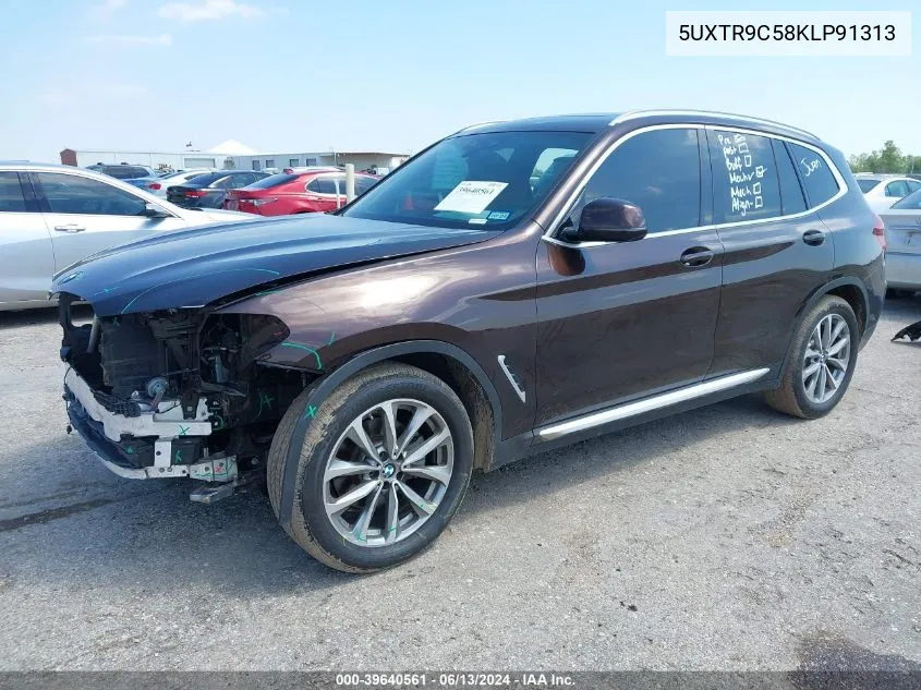 2019 BMW X3 xDrive30I VIN: 5UXTR9C58KLP91313 Lot: 39640561