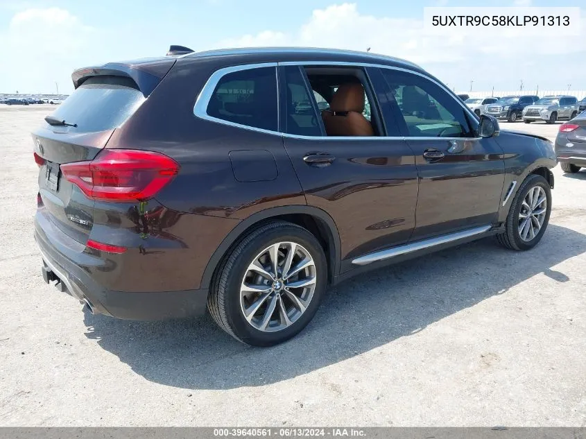 2019 BMW X3 xDrive30I VIN: 5UXTR9C58KLP91313 Lot: 39640561