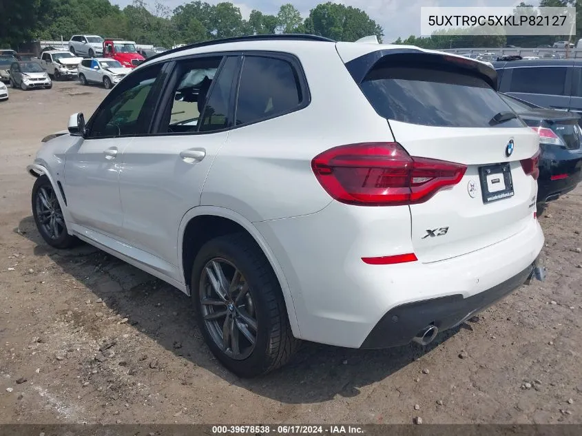 2019 BMW X3 xDrive30I VIN: 5UXTR9C5XKLP82127 Lot: 39678538