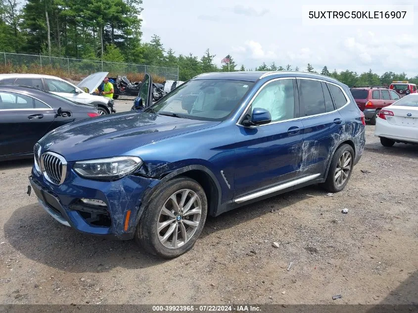 2019 BMW X3 xDrive30I VIN: 5UXTR9C50KLE16907 Lot: 39923965