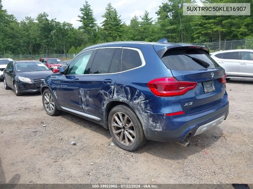 2019 BMW X3 xDrive30I VIN: 5UXTR9C50KLE16907 Lot: 39923965