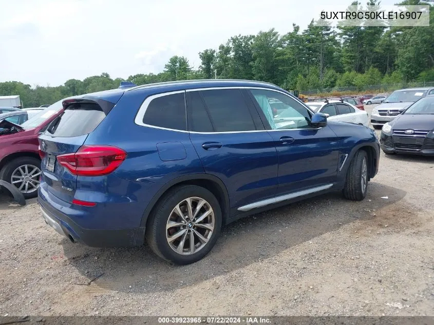 2019 BMW X3 xDrive30I VIN: 5UXTR9C50KLE16907 Lot: 39923965