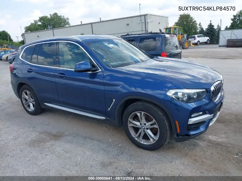 2019 BMW X3 xDrive30I VIN: 5UXTR9C54KLP84570 Lot: 39950641