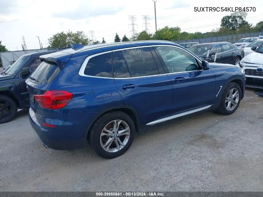 2019 BMW X3 xDrive30I VIN: 5UXTR9C54KLP84570 Lot: 39950641