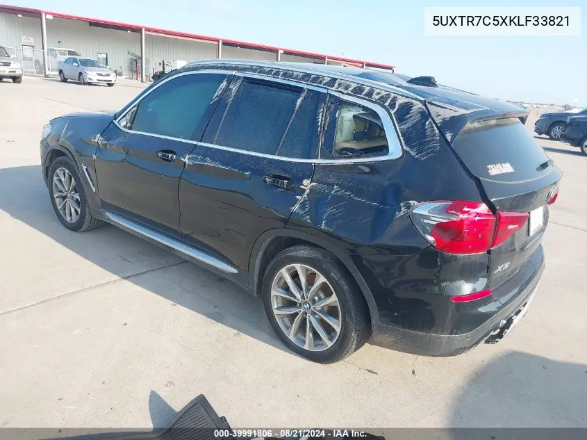 2019 BMW X3 Sdrive30I VIN: 5UXTR7C5XKLF33821 Lot: 39991806