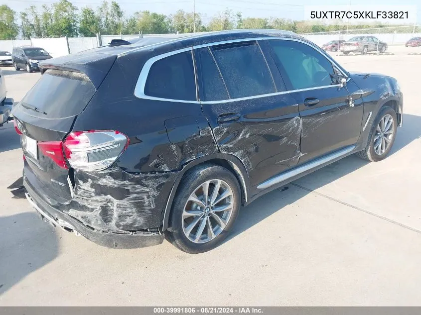 5UXTR7C5XKLF33821 2019 BMW X3 Sdrive30I