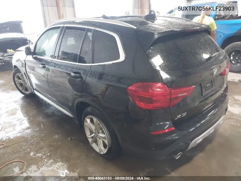 2019 BMW X3 Sdrive30I VIN: 5UXTR7C56KLF23903 Lot: 40043183