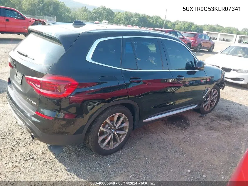 2019 BMW X3 xDrive30I VIN: 5UXTR9C53KLR07341 Lot: 40065648