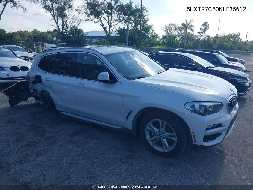 2019 BMW X3 Sdrive30I VIN: 5UXTR7C50KLF35612 Lot: 40067454