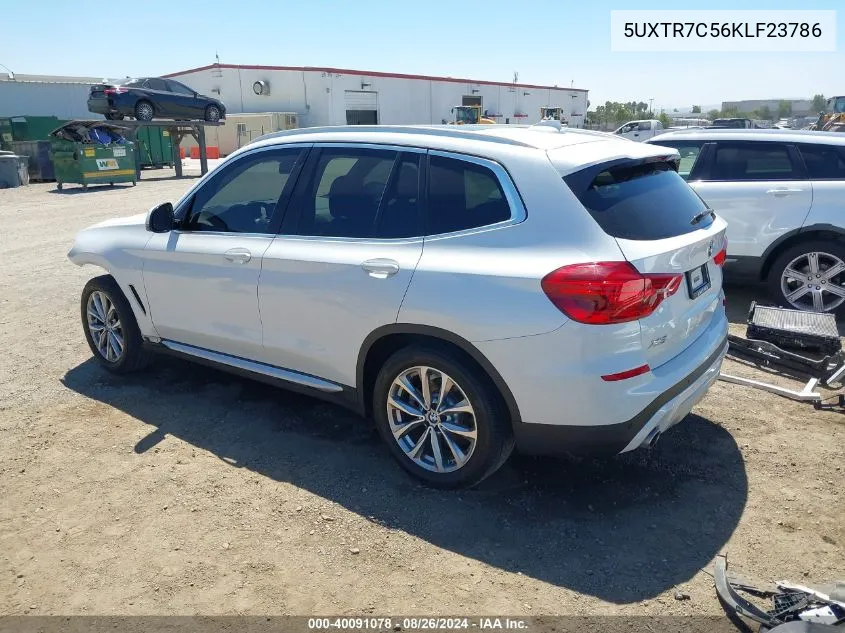 5UXTR7C56KLF23786 2019 BMW X3 Sdrive30I