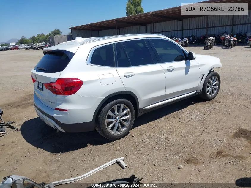 2019 BMW X3 Sdrive30I VIN: 5UXTR7C56KLF23786 Lot: 40091078