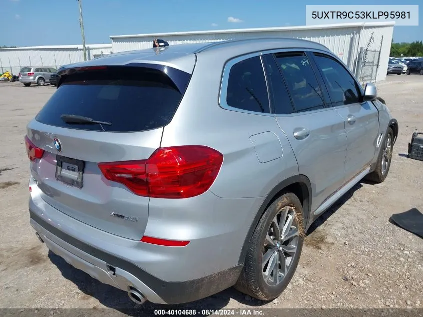 5UXTR9C53KLP95981 2019 BMW X3 xDrive30I