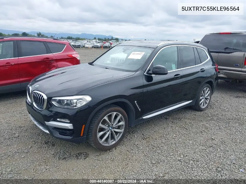 5UXTR7C55KLE96564 2019 BMW X3 Sdrive30I