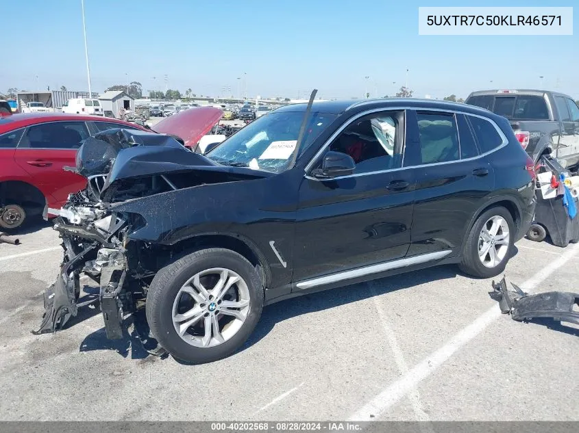 5UXTR7C50KLR46571 2019 BMW X3 Sdrive30I