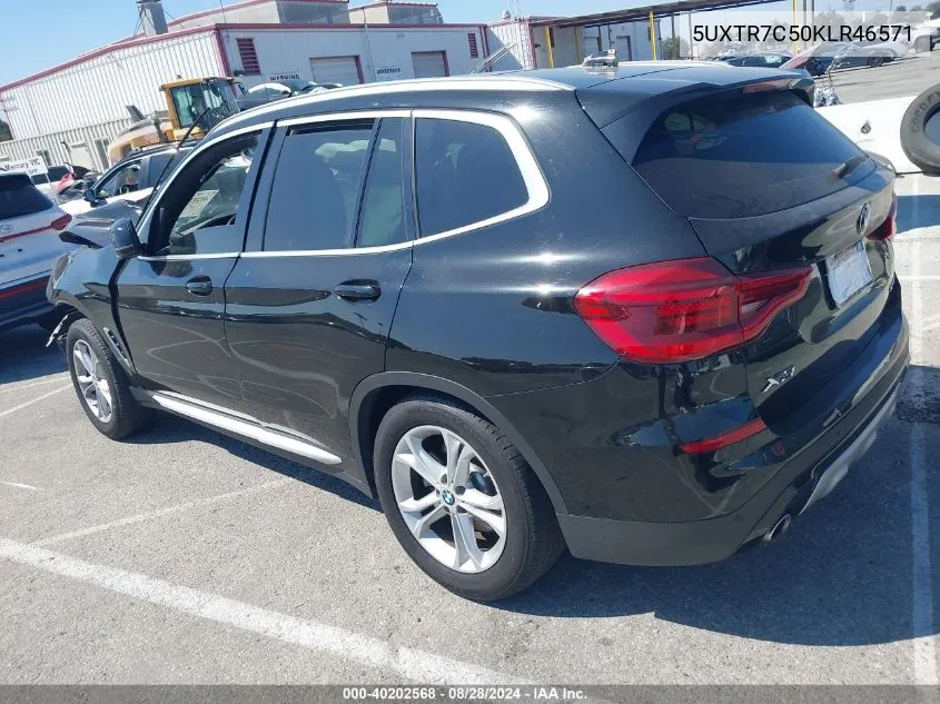 2019 BMW X3 Sdrive30I VIN: 5UXTR7C50KLR46571 Lot: 40202568