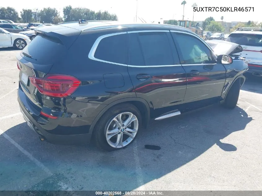 5UXTR7C50KLR46571 2019 BMW X3 Sdrive30I