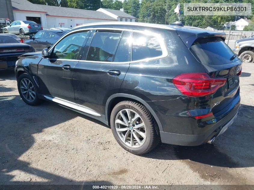 2019 BMW X3 xDrive30I VIN: 5UXTR9C59KLP86301 Lot: 40210920