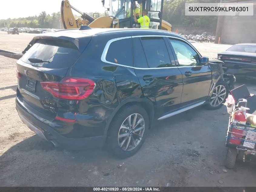 2019 BMW X3 xDrive30I VIN: 5UXTR9C59KLP86301 Lot: 40210920