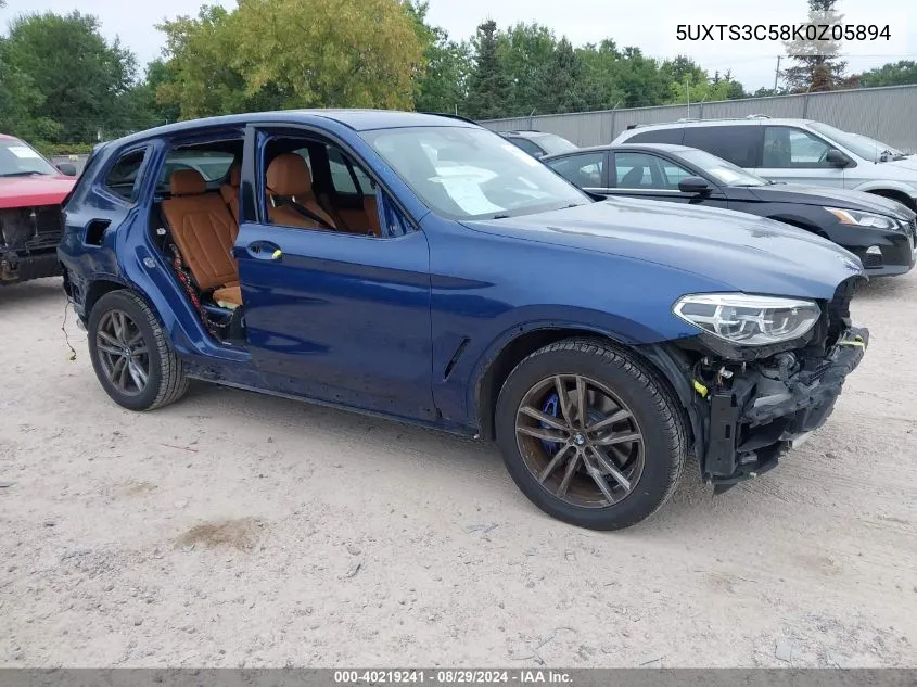 5UXTS3C58K0Z05894 2019 BMW X3 M40I