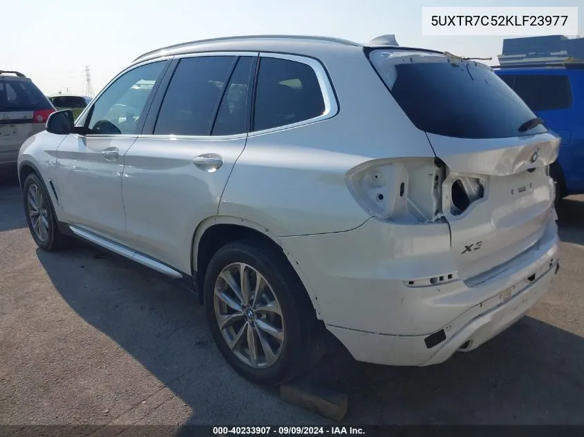 2019 BMW X3 Sdrive30I VIN: 5UXTR7C52KLF23977 Lot: 40233907