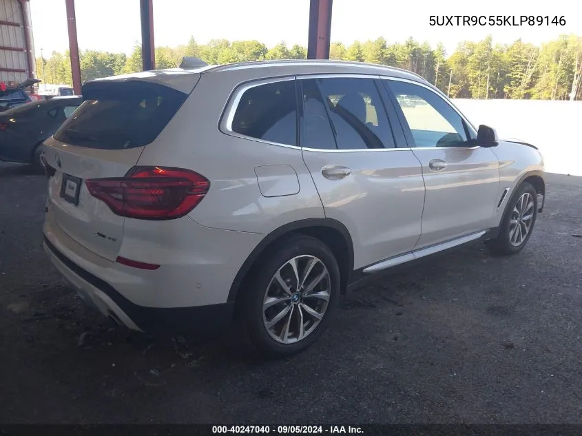 2019 BMW X3 xDrive30I VIN: 5UXTR9C55KLP89146 Lot: 40247040