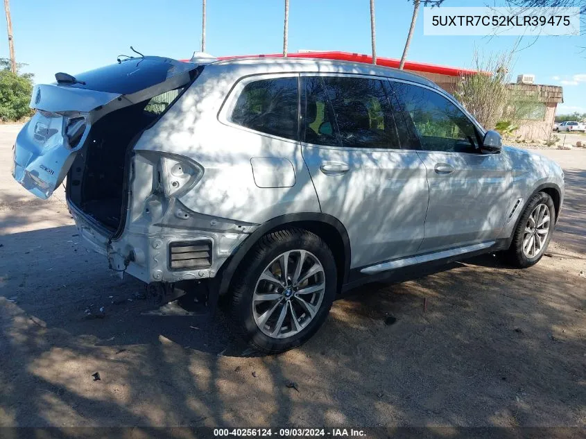 5UXTR7C52KLR39475 2019 BMW X3 Sdrive30I