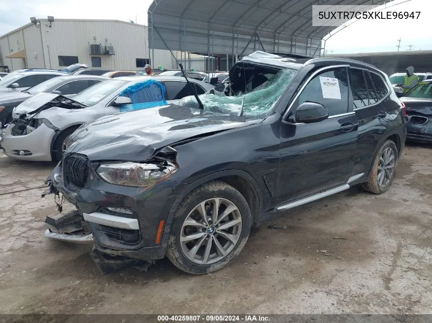 5UXTR7C5XKLE96947 2019 BMW X3 Sdrive30I