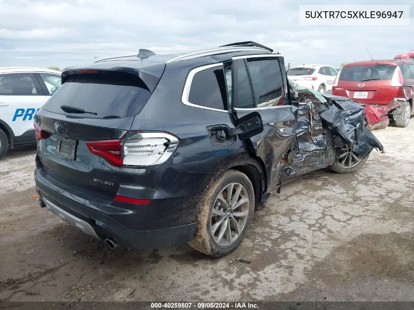 5UXTR7C5XKLE96947 2019 BMW X3 Sdrive30I