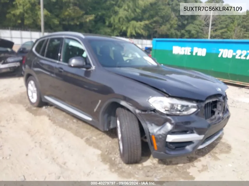 2019 BMW X3 Sdrive30I VIN: 5UXTR7C56KLR47109 Lot: 40279797