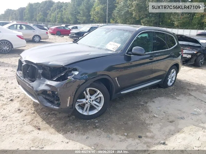 2019 BMW X3 Sdrive30I VIN: 5UXTR7C56KLR47109 Lot: 40279797