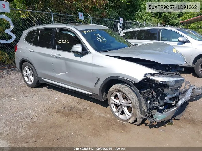 2019 BMW X3 xDrive30I VIN: 5UXTR9C57KLD91262 Lot: 40286512