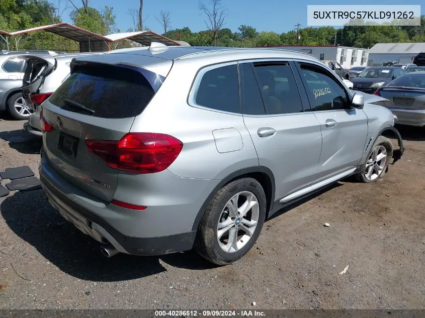 2019 BMW X3 xDrive30I VIN: 5UXTR9C57KLD91262 Lot: 40286512